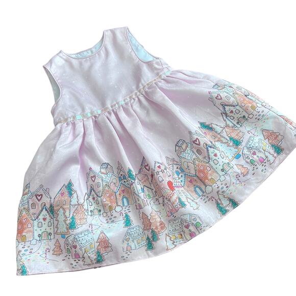 Pippa & Julie Other - Pippa & Julie 24m Dress Holiday Gingerbread Winter Pink Pearl Iridescent